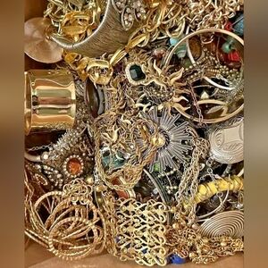 2lbs Wearable Vintage & Modern Jewelry Resale/Collectable/Signed/1950s- Y2K